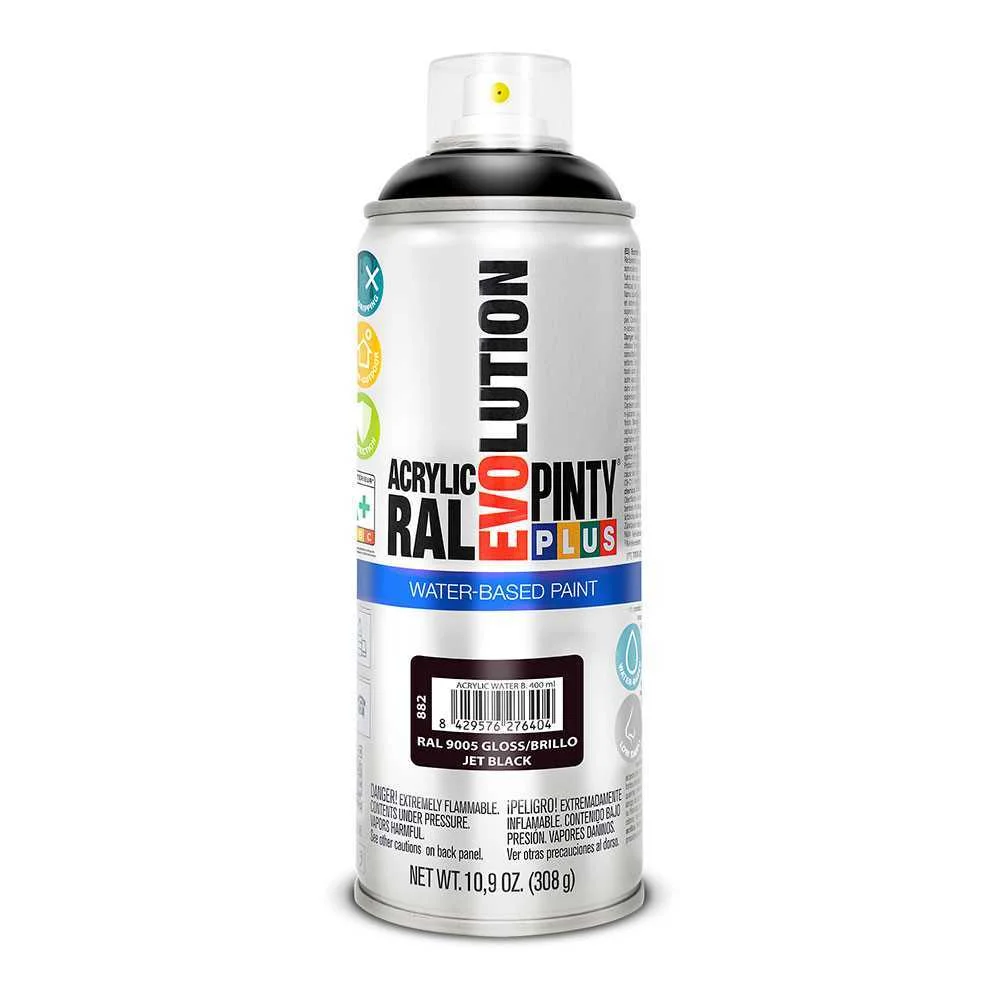 Spray Pintyplus base de água Preto Intenso 520cc