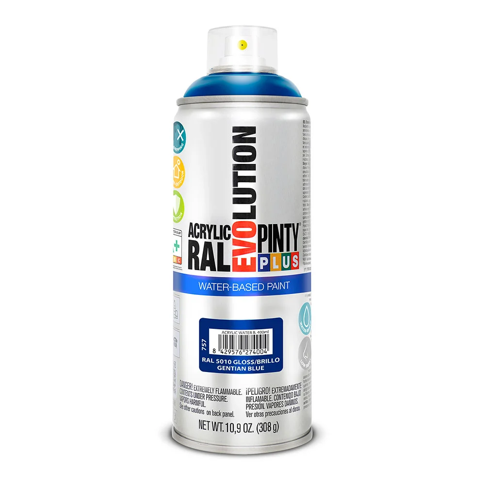 Spray Pintyplus base de água Azul Genziana 520cc