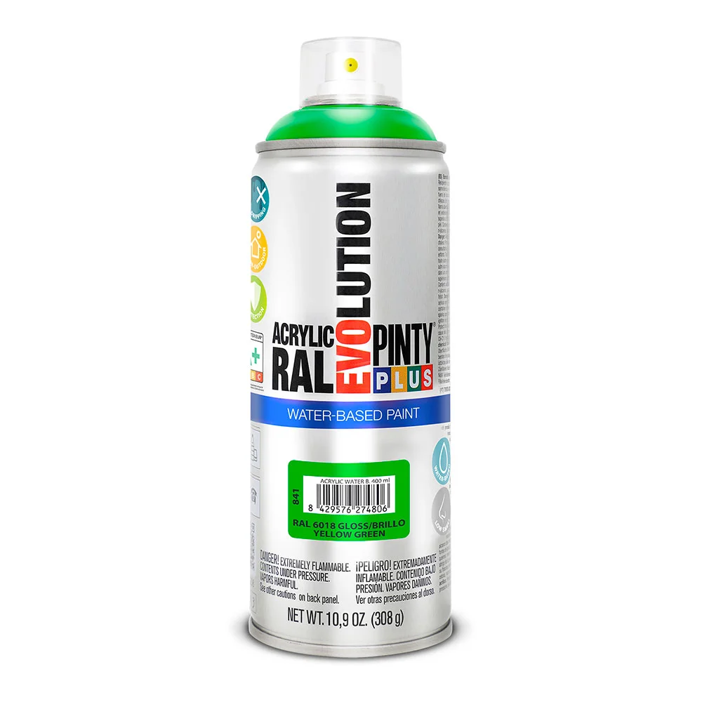Spray Pintyplus base de água Verde Amarelado 520cc