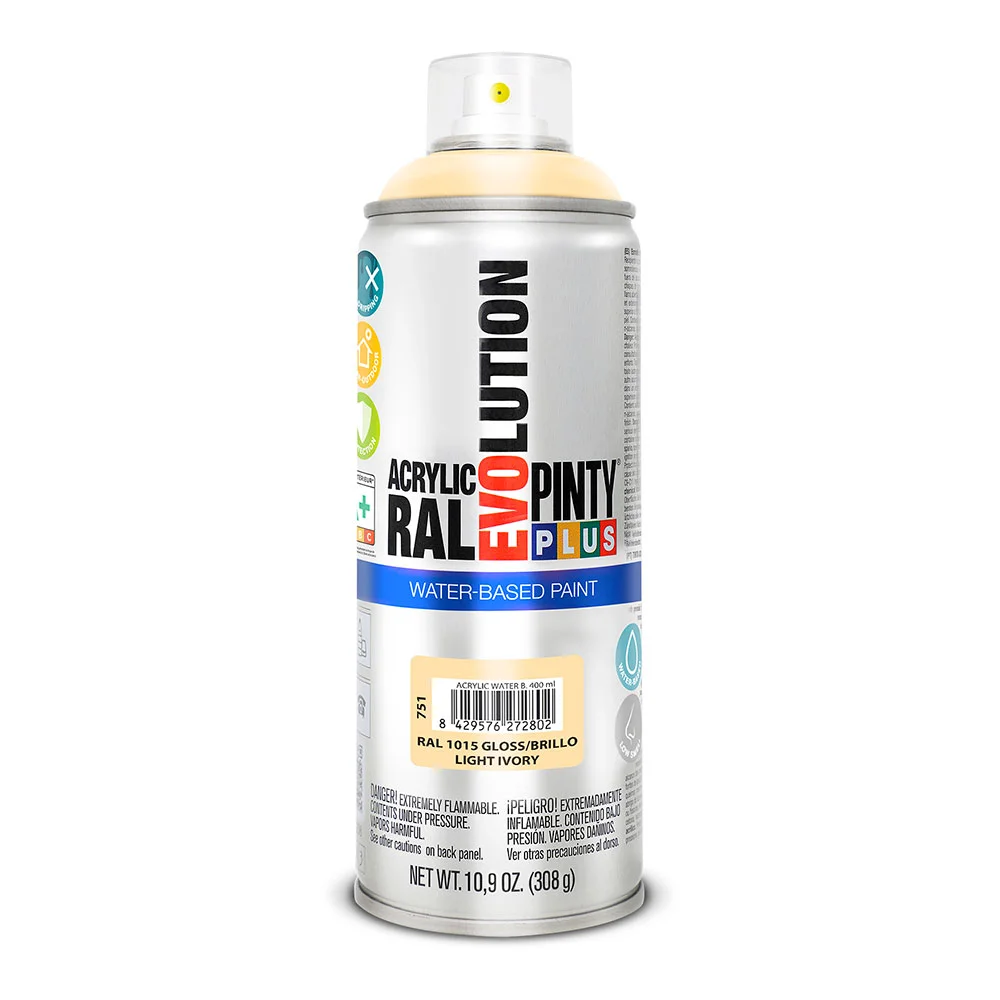 Spray Pintyplus A base de água Marfil Claro 520cc