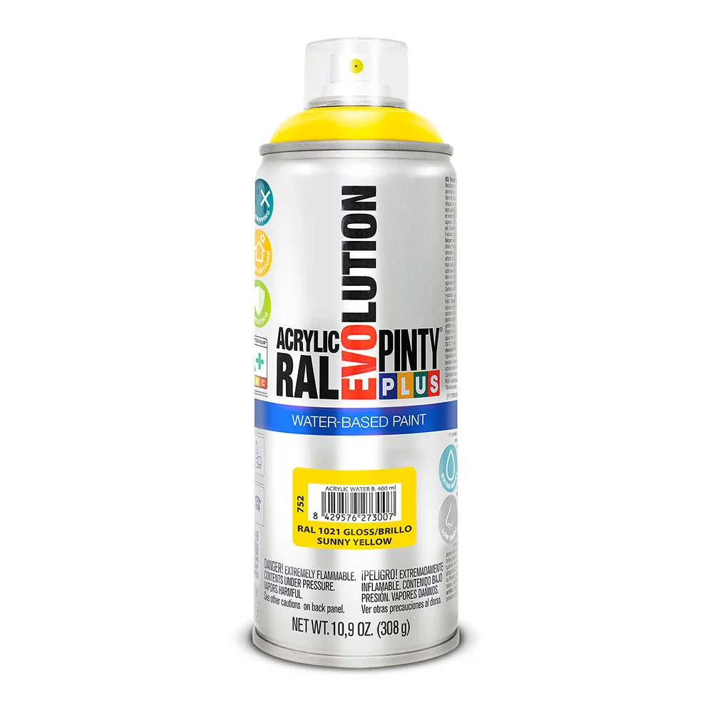 Spray Pintyplus A base de água Amarelo Colza 520cc