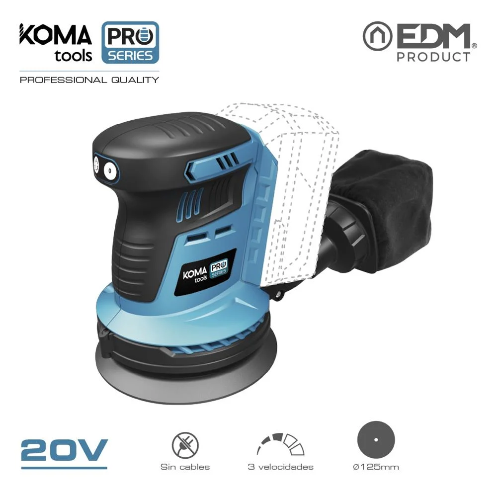 Lixadora Excêntrica 20v (Sem Bateria e Carregador.