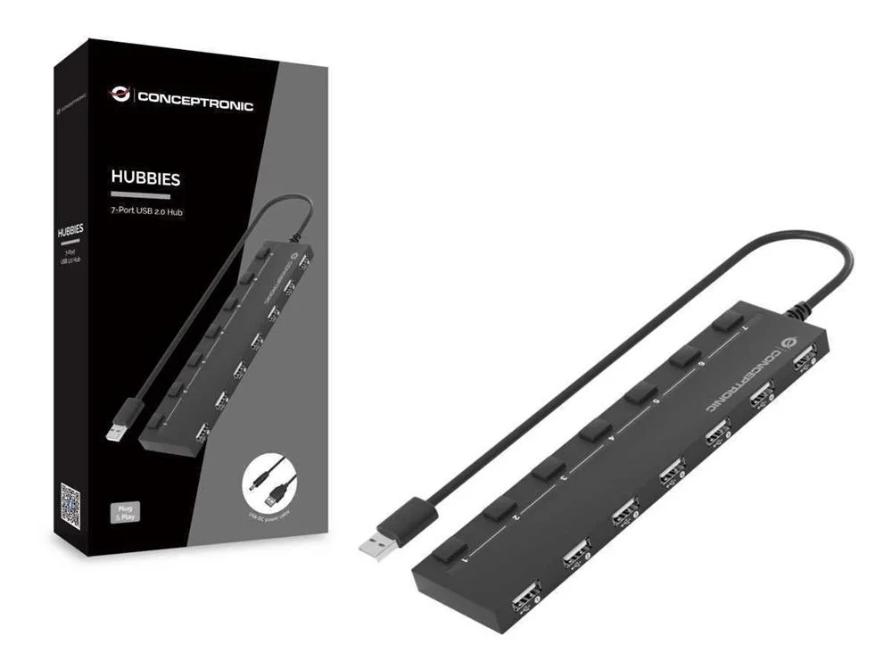 Hubbies Hub Usb 2.0 de 7 Puertos