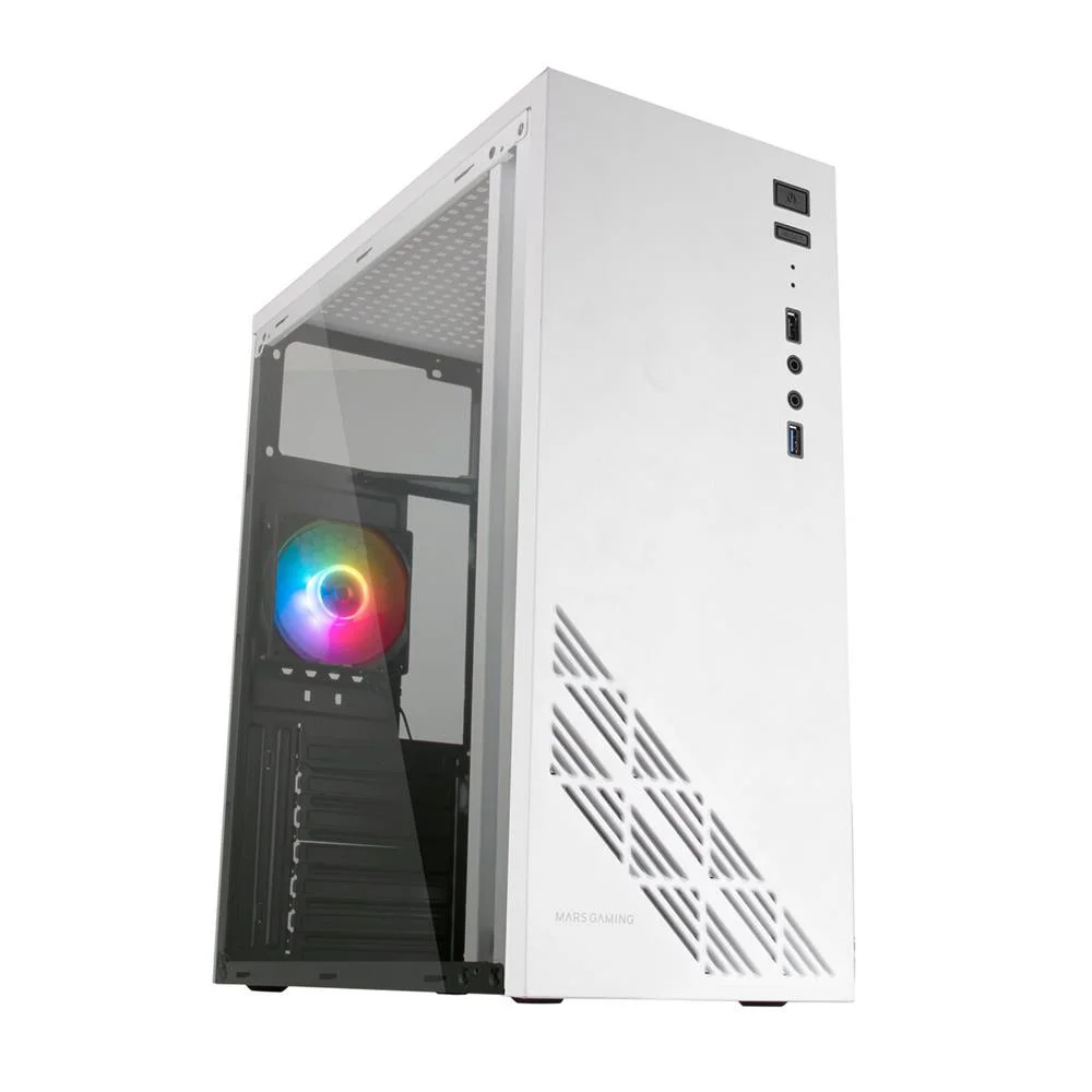 Caixa Semitorre ATX Mars Gaming MC100W Branco ATX