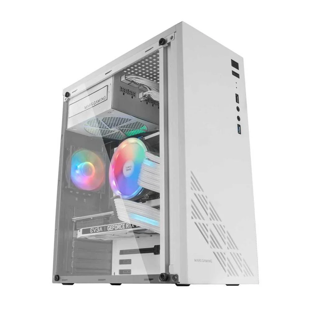 Caixa Semitorre ATX Mars Gaming MC100W Branco ATX