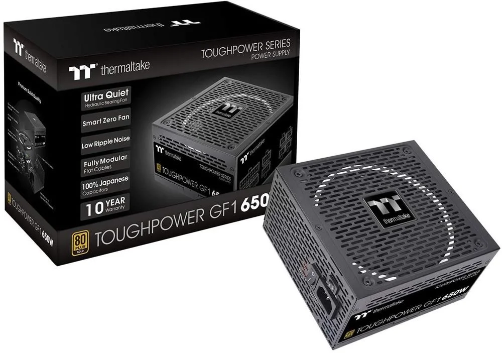 Thermaltake Toughpower Atx 650w Gold Power Supply Unit 20+4 Pin Atx Black