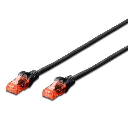 EWENT EW-6U-030 CABO DE REDE PRETO 3 M CAT6 U/UTP.