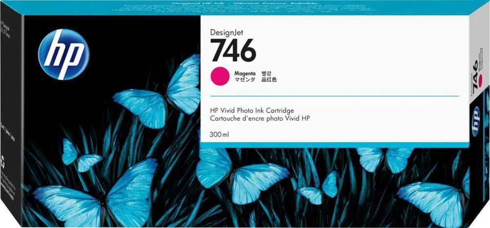 Tinteiro de Tinta Original Hp 746 Magenta 