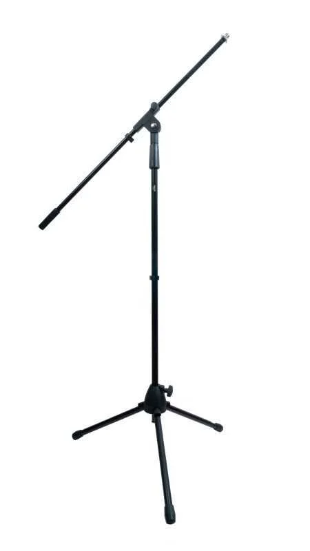 Pé de Microfone. Rosca Standard 3/8' e Adaptador a Rosca Standard 5/8''. Ajustável 100 a 155 Cm.