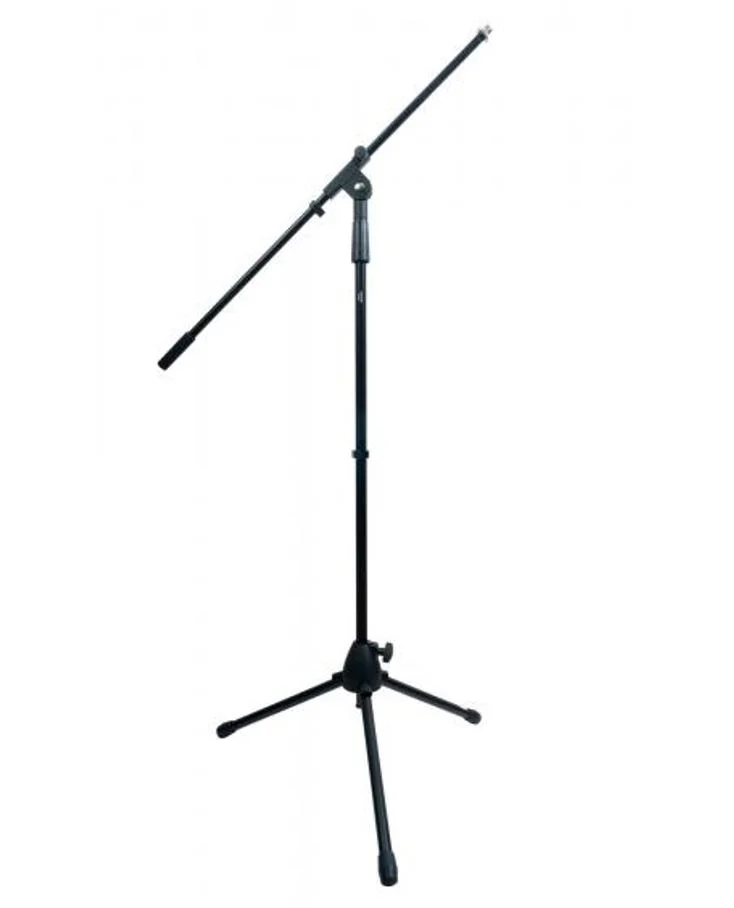 Pé de Microfone. Rosca Standard 3/8' e Adaptador a Rosca Standard 5/8''. Ajustável 100 a 155 Cm.