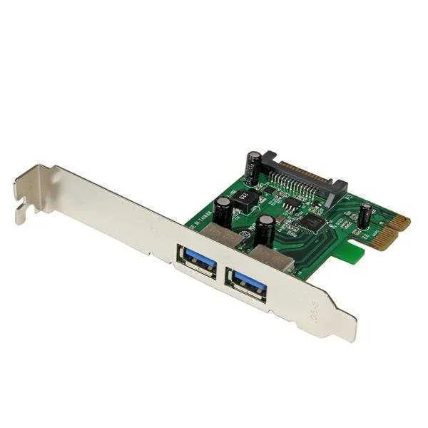 Startech.Com 2 Port Pci Express (Pcie) Superspeed Usb 3.0 Card Adapter With Uasp - Sata Power - Dual