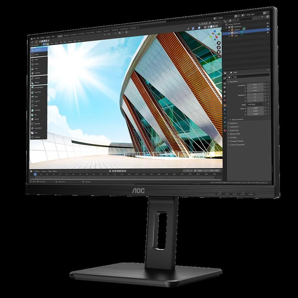 Aoc 68,6cm (27")  U27p2ca   16:09 Hdmi+Dp+Usb  Ips Black