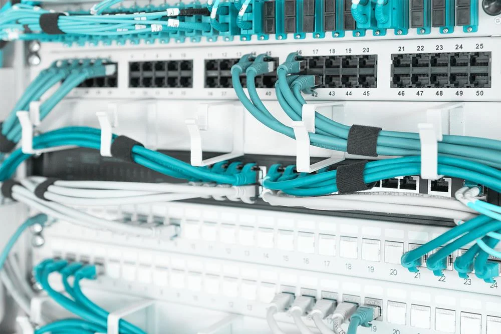 Cable Manag. Panel 5 Ring 1u Grey