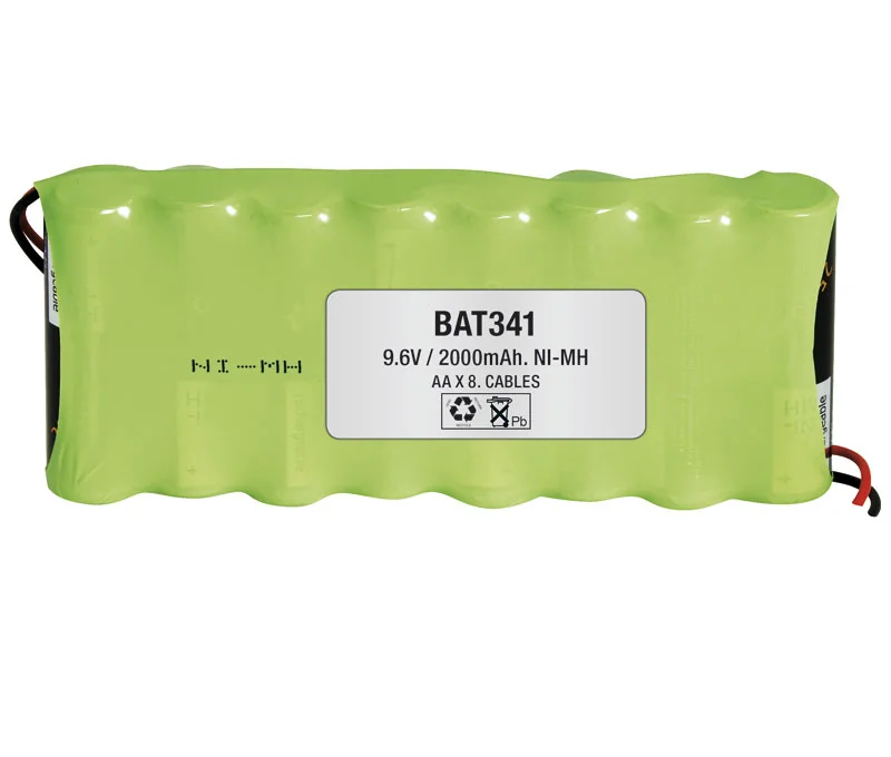 Bateria Ni-Mh 9,6v 2500mah Aa/Rc06 X 8