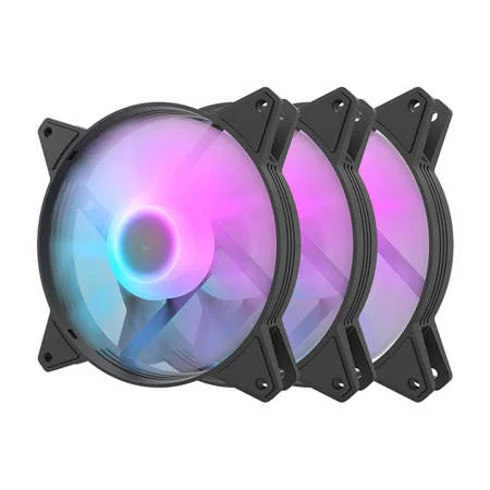 Kit de 3 Fans para Pc RGB (120x120x25 Mm)
