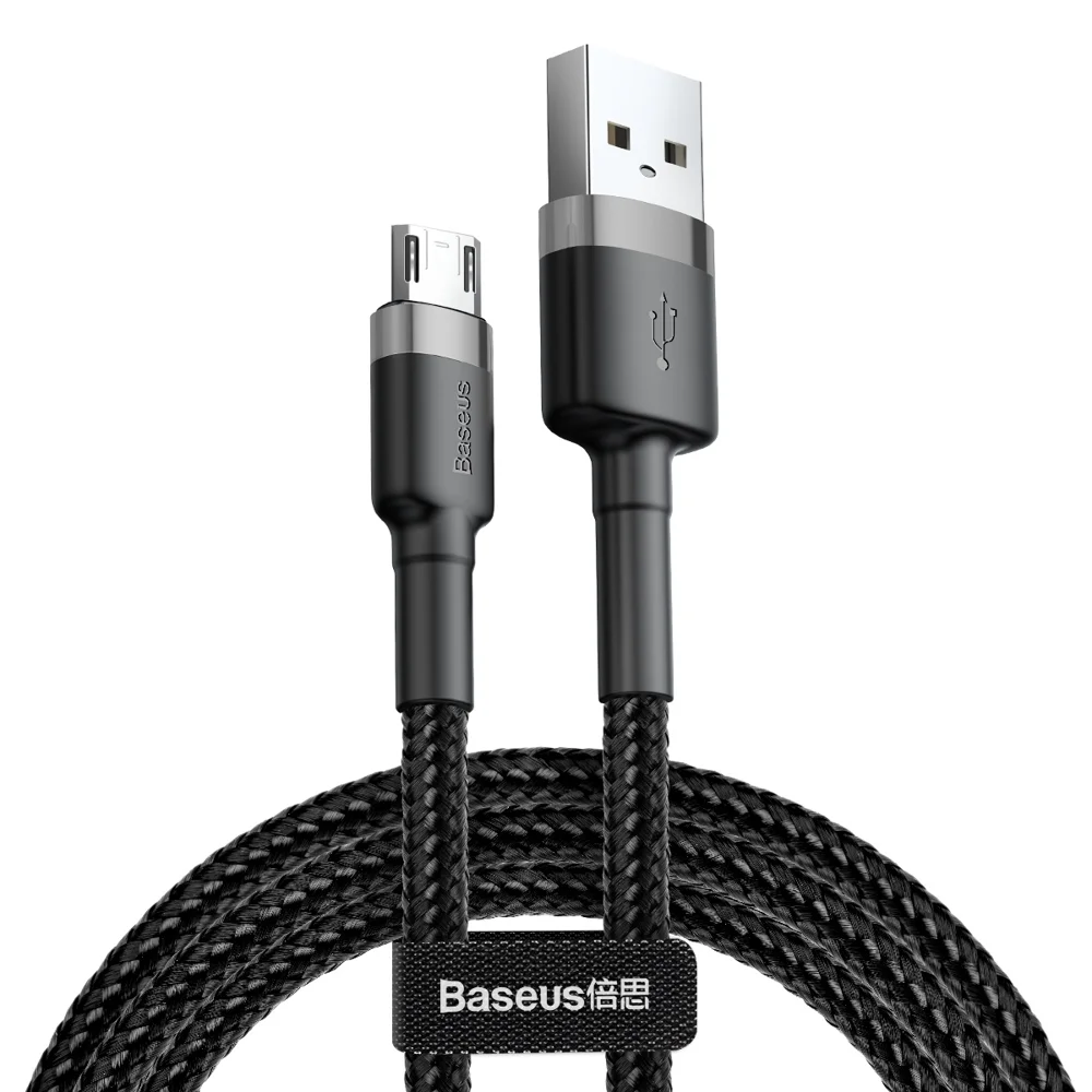 Kabel Baseus Cafule Micro Usb 2,4a 0,5m (edo-Cerný)