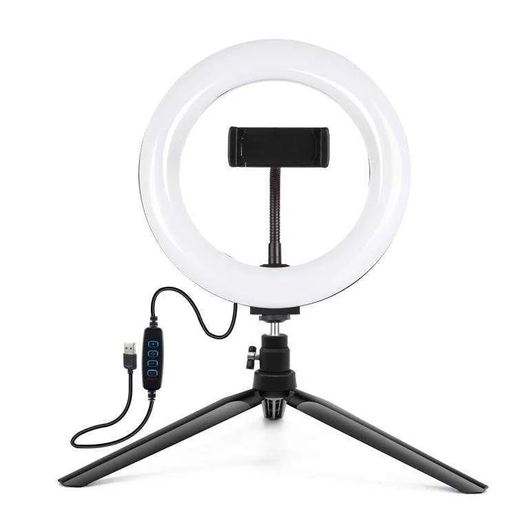 Puluz S Drákem Na Stativ a 20cm LED Kroukem Vlogging Pkt3073b