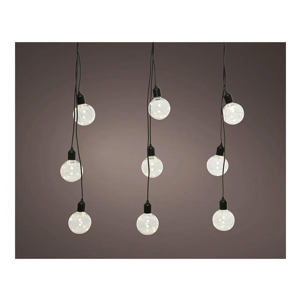 Grinalda L&acirc;mpadas Globo com Micro LED para Exteri.