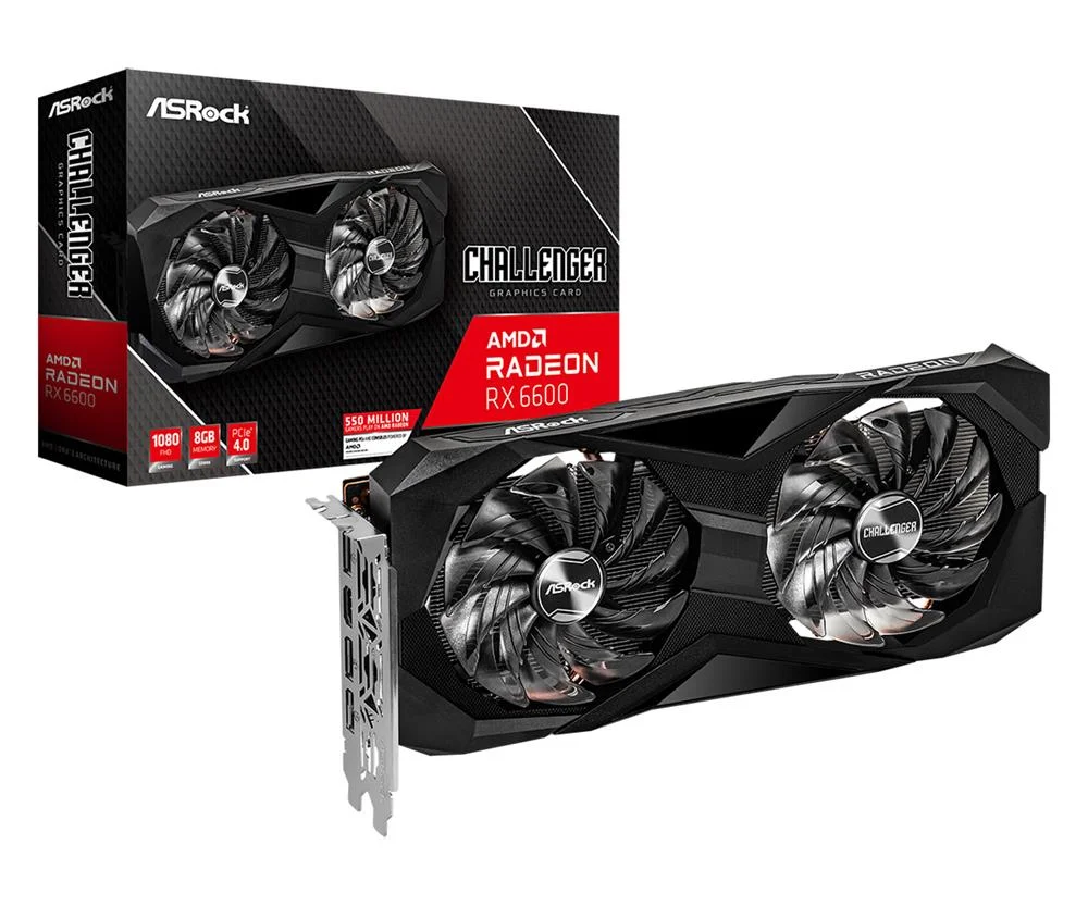 Asrock Challenger Rx6600 Cld 8g Amd Radeon Rx 6600 8 Gb Gddr6