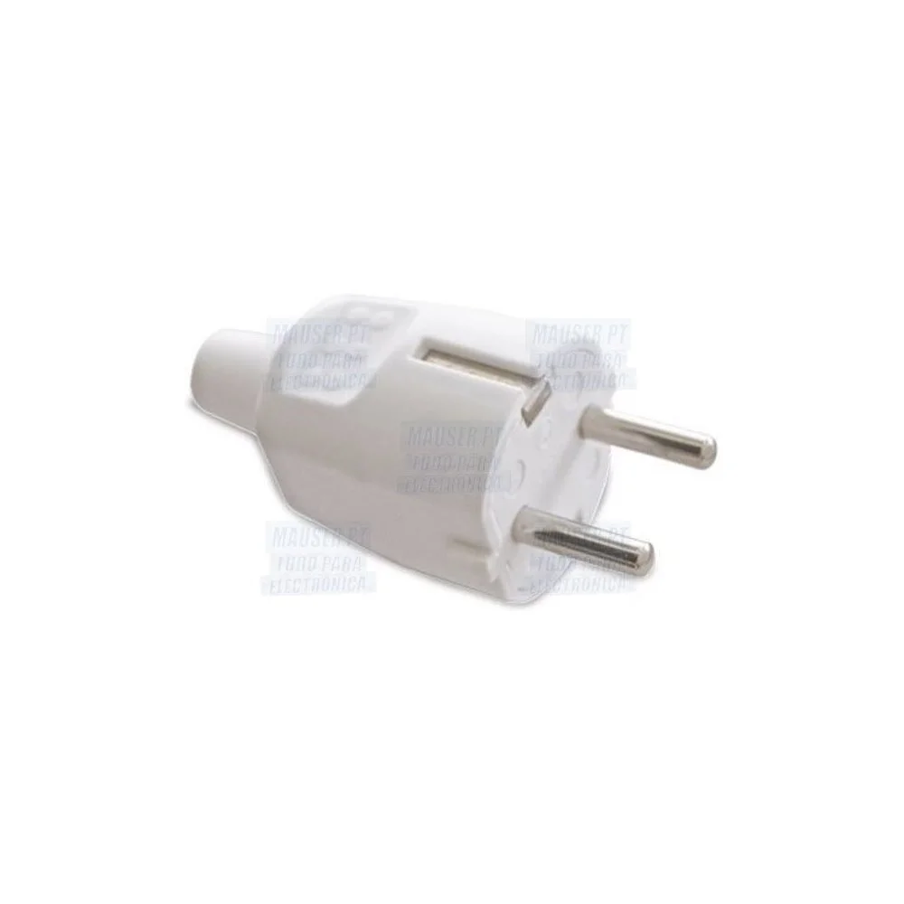 Enchufe Schuko Macho 16a Blanco