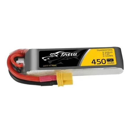 Akumulator Tattu 450mah 7.4v 75c 2s1p Long Xt30