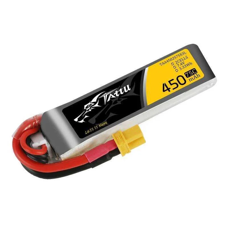 Akumulator Tattu 450mah 7.4v 75c 2s1p Long Xt30