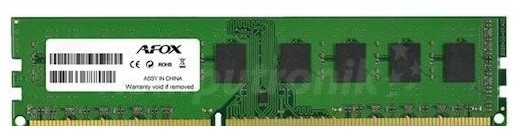 Afox Ddr3 8g 1600 Udimm Memory Module 8 Gb 1600 Mhz Lv 1 35v
