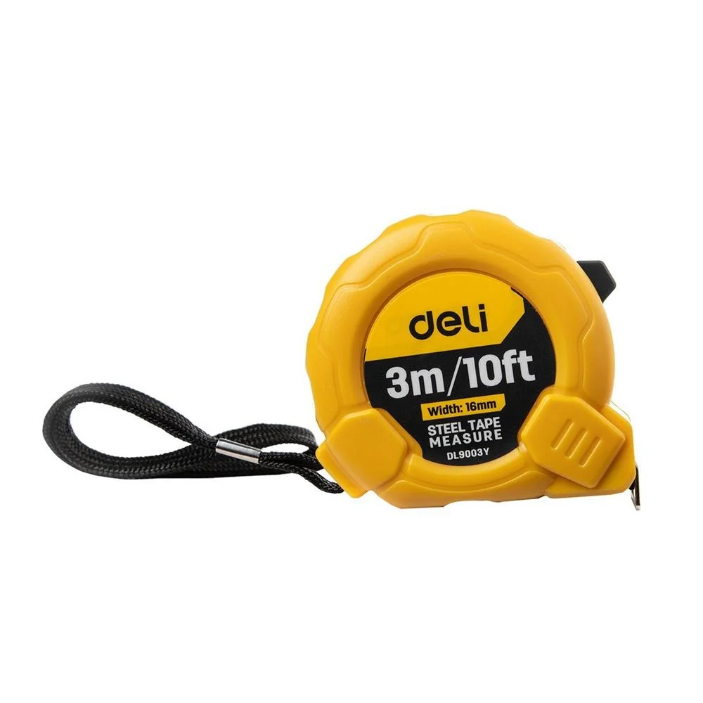 Fita Métrica de Aço 5m/25mm (Amarelo) - Deli