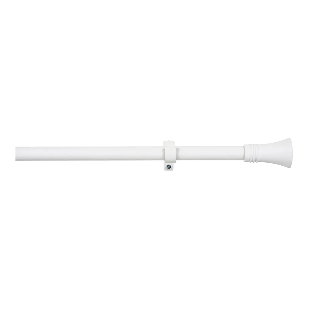 Kit Varão para Cortina Cono Ext.160-300cm Branco .