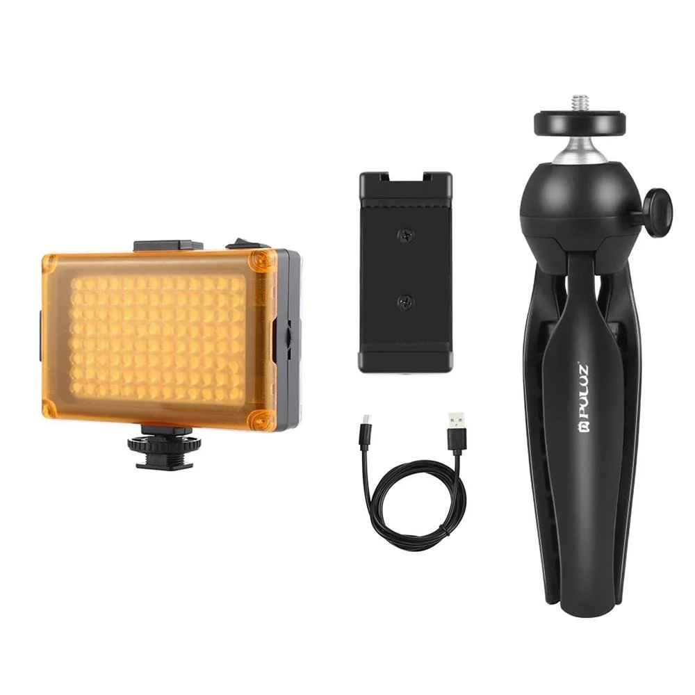 Sada Pro ivé Vysílání Puluz Drák Na Stativ + LED Lampa + Svorka Na Telefon