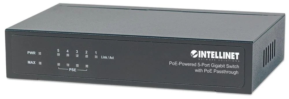 INTELLINET POE-POWERED 5X GIGABIT GIGABIT ETHERNE.