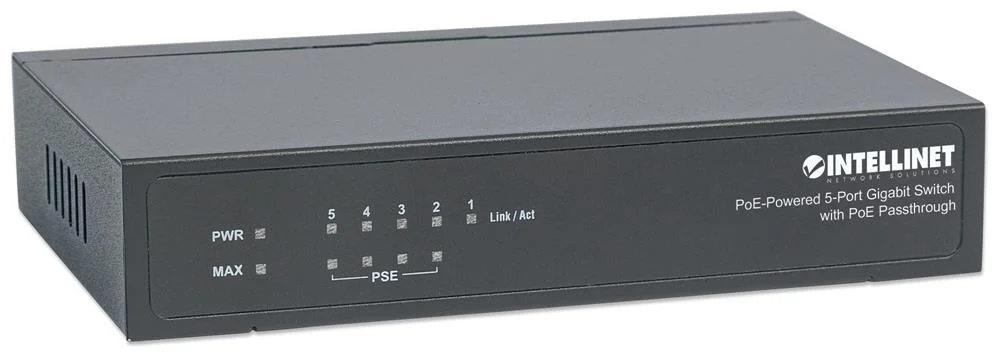 INTELLINET POE-POWERED 5X GIGABIT GIGABIT ETHERNE.