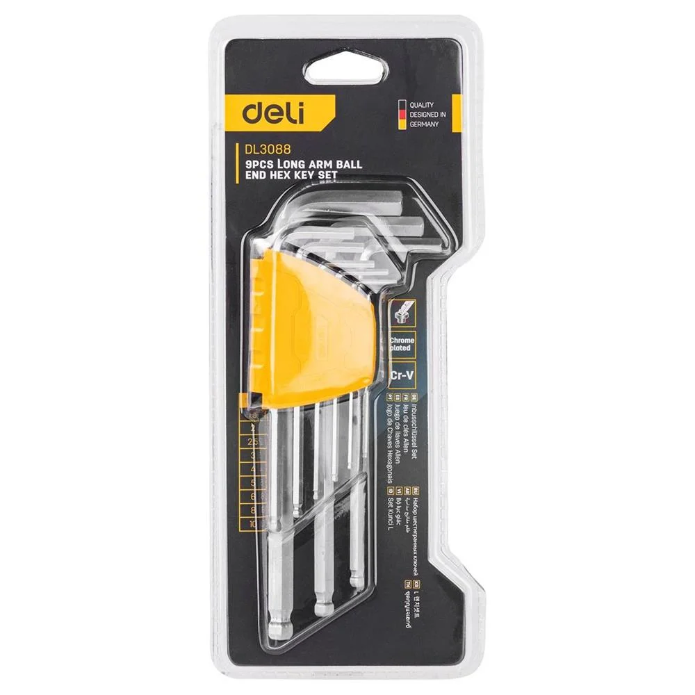 Deli Tools Edl3088 Chave Hexagonal Conjunto de Ch.