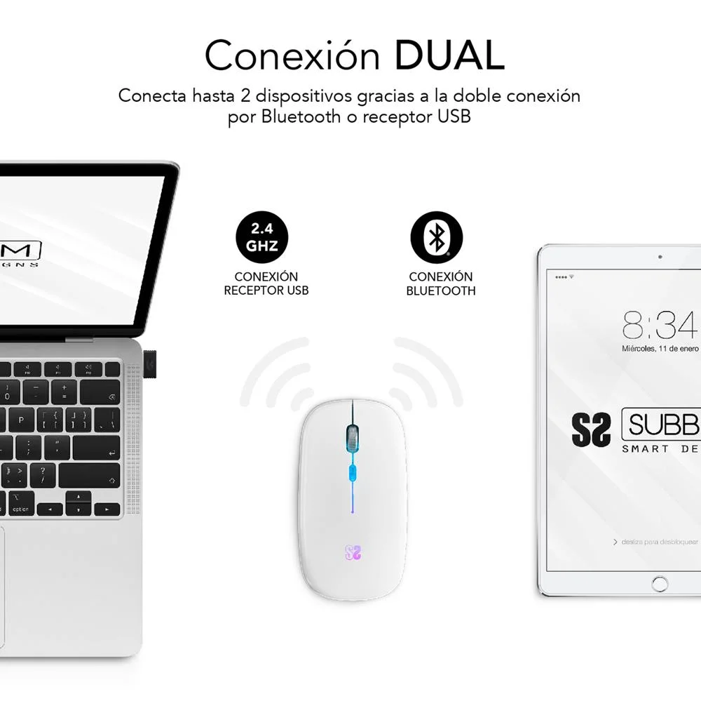 SUBBLIM SUBMO-LDFLAT2 RATO AMBIDESTRO RF WIRELESS.
