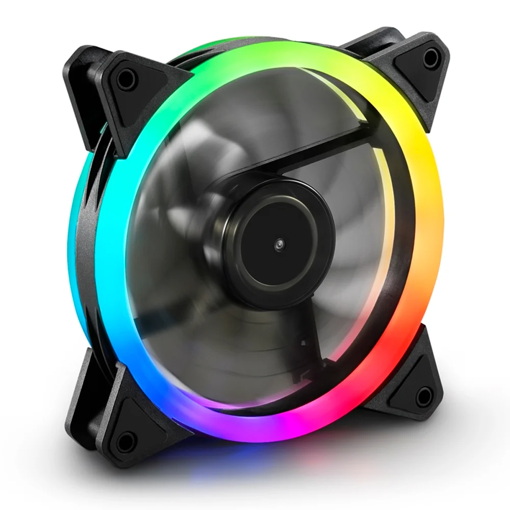 Ventoinha 120mm Shark Blades Pwm RGB 1400rpm 4 Pinos Preta - Sharkoon