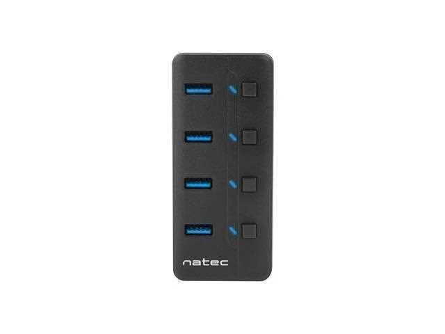 Natec Hub Usb 3.0 Mantis 2 4-Ports With Switch+Power Supply