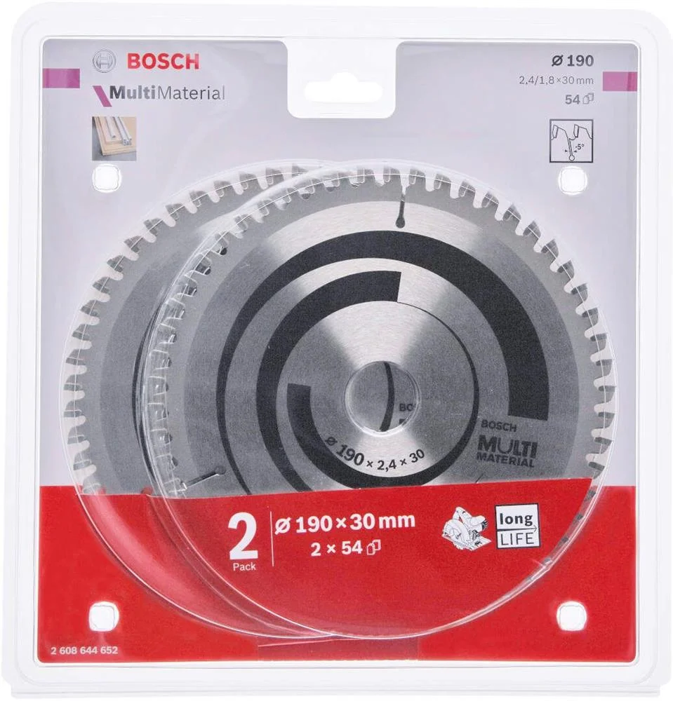 Bosch 2x Multi Material 190x30x2.4/1.8x54t