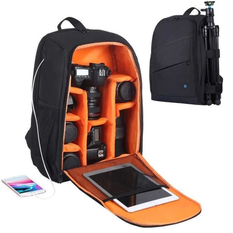 Mochila para Câmera à Prova D'água Puluz (Preta)