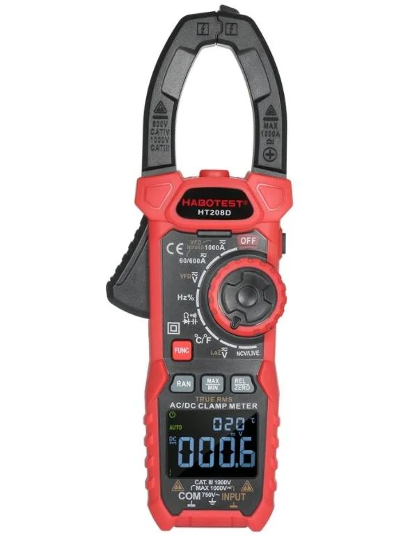 Alicate Amperímetro Digital Habotest Ht208d