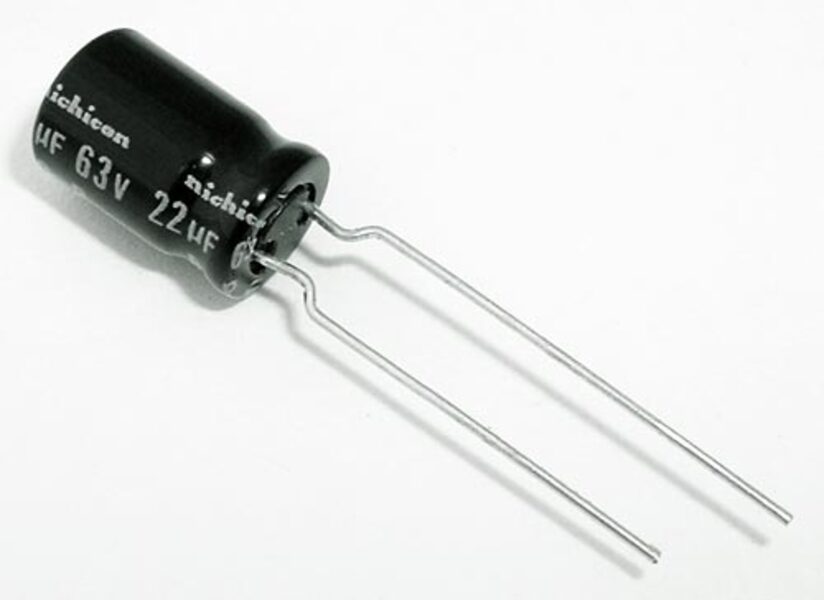 Condensador Elect. Radial 22uf 63v