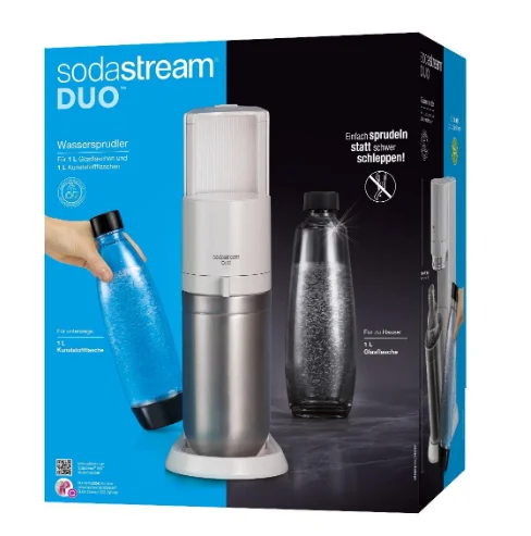 Sodastream Soda Maker Duo White Qc Incl 1 Glas- Glas & 1 Pet-Bottle Petbottle (1016812490)