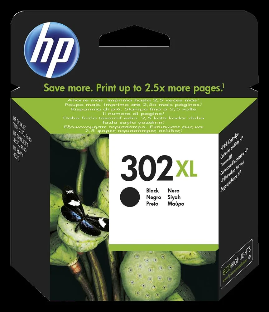 Tinteiro Hp 302xl Black Ink Cartridge
