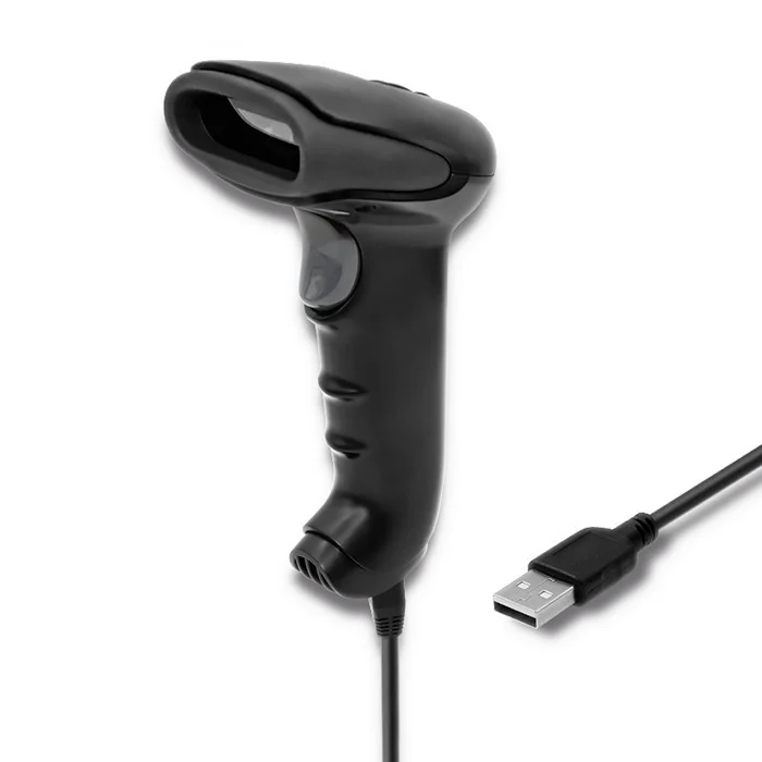 Qoltec 50866 Laser Barcode Reader 1d | Ccd | Usb | Black