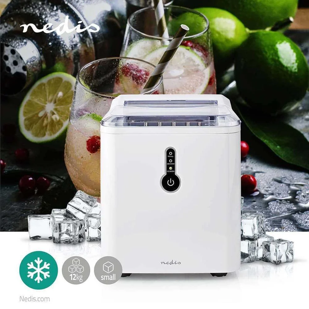 Máquina de Gelo 12kg/24h (1,6l) - Nedis