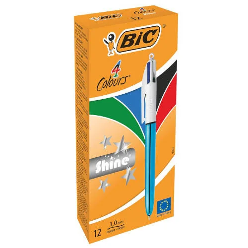 Caneta 4 Cores Shine 1mm Bic