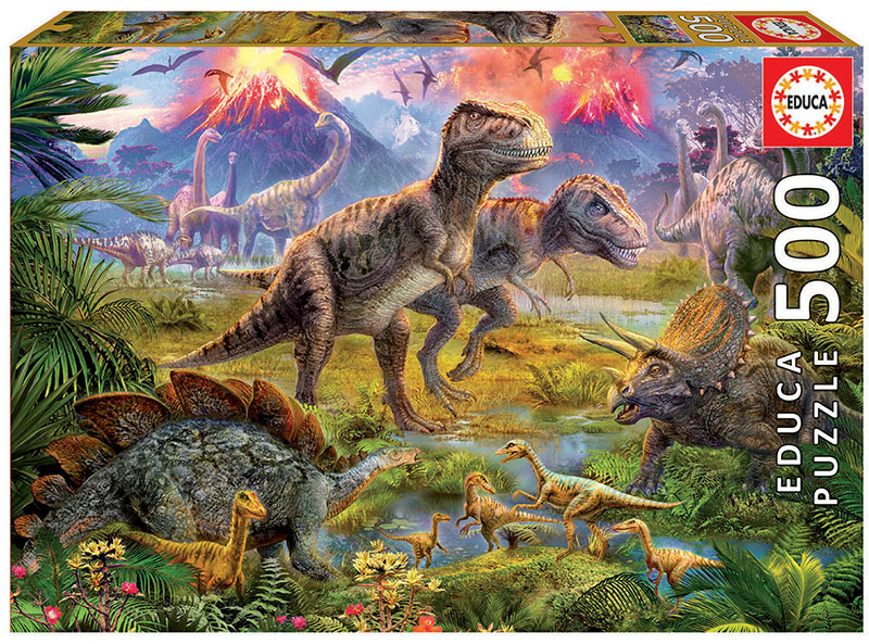Puzzle Educa Dino Meet (500 Pcs)