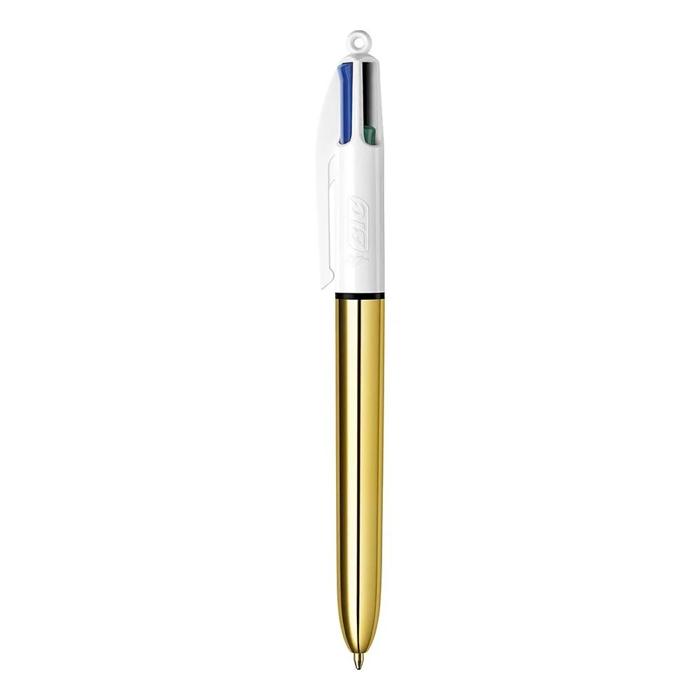 Caneta 4 Cores Shine Dourado 1mm Bic
