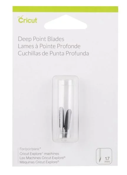 2 Lâminas de Substituição de Ponta Profunda Cricut
