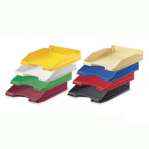 BANDEJA APILABLE DE PLASTICO 350X250X65 MM. COLOR.