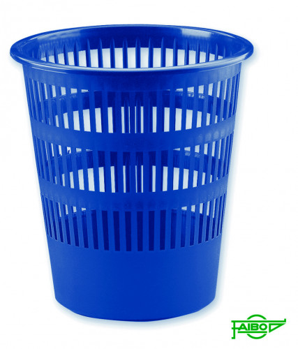 PAPELERA REJILLA DE PLÁSTICO 12 L. COLOR AZUL FAI.